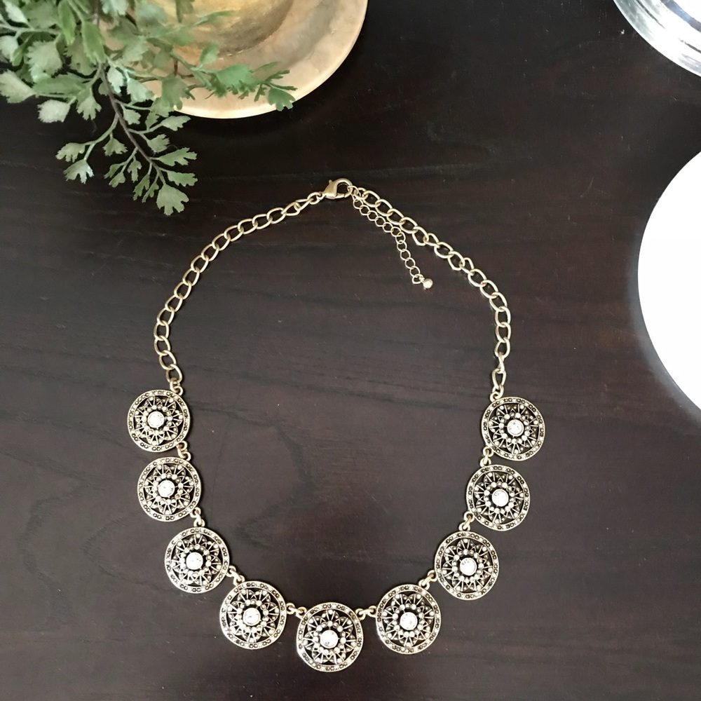 Antique gold and diamond necklace.